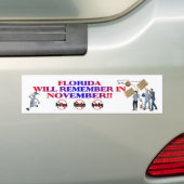 Florida - Anti-ObamaCare, nieuwe belastingen en ui Bumpersticker (Op auto)