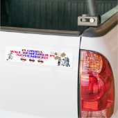 Florida - Anti-ObamaCare, nieuwe belastingen en ui Bumpersticker (Op Truck)