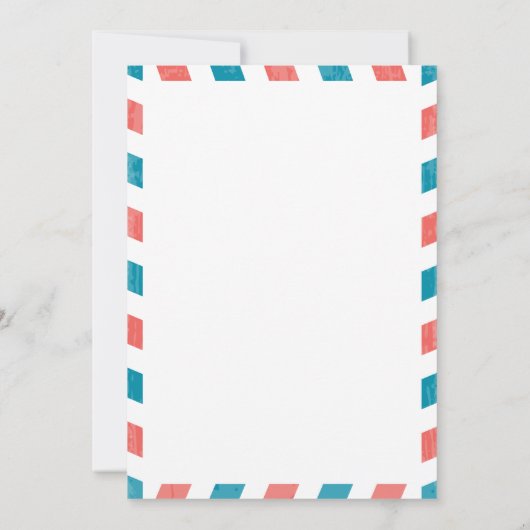 Florida Antieke Luchtpost Trouwreceptie Kaart (Achterkant)