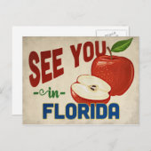 Florida Apple - Vintage Travel Briefkaart (Voorkant / Achterkant)