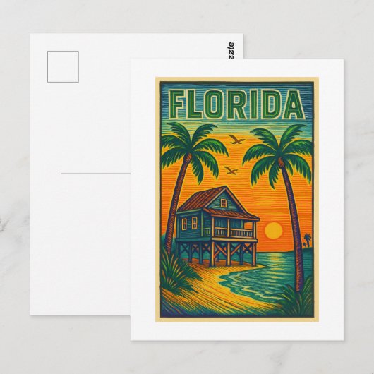 Florida Art Briefkaart (Voorkant / Achterkant)