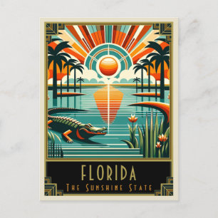 Florida   Art. Deco Briefkaart