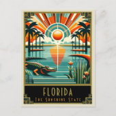 Florida | Art. Deco Briefkaart (Voorkant)