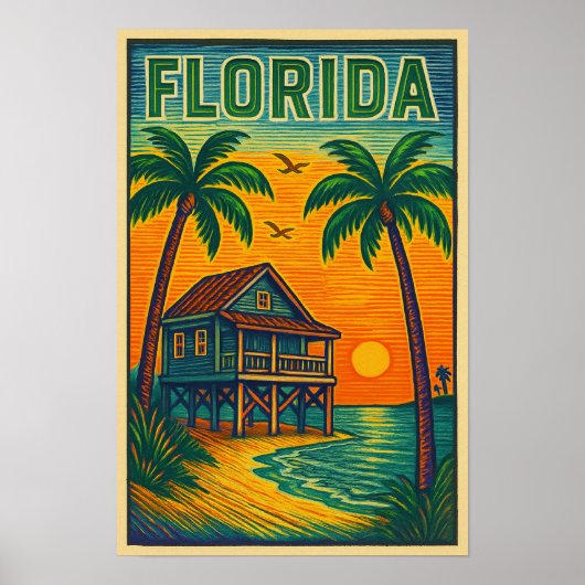 Florida Art Print Poster (Voorkant)