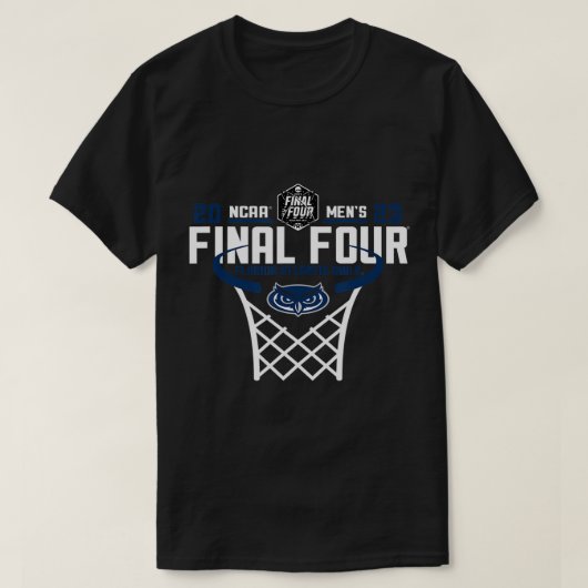 Florida Atlantic Owls Final Four 2023 Basketball N T-shirt (Design voorkant)