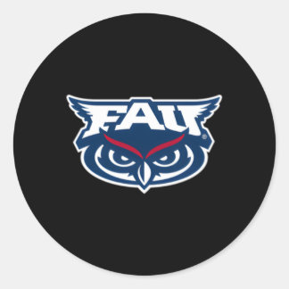 Florida Atlantic uilen linkerborst icoon Ronde Sticker