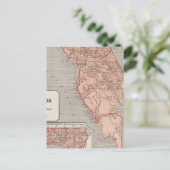 Florida Atlas Map Briefkaart (Staand voorkant)