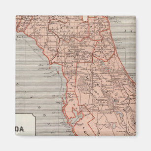 Florida Atlas Map Magneet