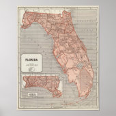 Florida Atlas Map Poster (Voorkant)