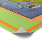 Florida Attractions Colorful Map Poster (Hoek)