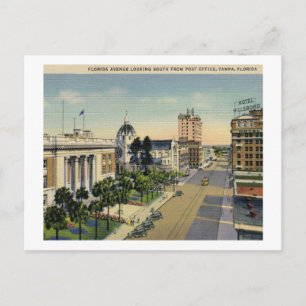 Florida Ave., Vintage van Tampa Briefkaart