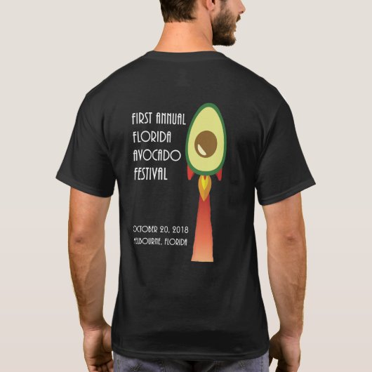 Florida Avocado Poster T-shirt (Achterkant)