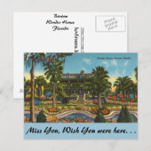 Florida, Bartow, Wonder House Briefkaart (Voorkant / Achterkant)