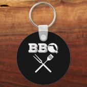 Florida BBQ Grilling Dad Redding Sappig Vlees Rook Sleutelhanger (Voorkant)