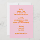 Florida Beach Bachelorette Party Weekend Itinerary Kaart (Achterkant)