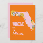 Florida Beach Bachelorette Party Weekend Itinerary Kaart (Voorkant / Achterkant)