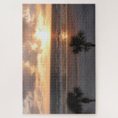 Florida Beach bij Sunrise Palm Trees Legpuzzel (Verticaal)