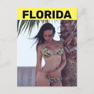 FLORIDA BEACH BIKINI GIRL-BRIEFKAARTEN BRIEFKAART