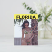 FLORIDA BEACH BIKINI GIRL-BRIEFKAARTEN BRIEFKAART (Staand voorkant)