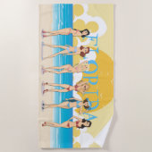 Florida Beach Bikini Girls Strandlaken (Voorkant)