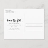 Florida Beach Bruiloft Save the Date Aankondigingskaart (Achterkant)