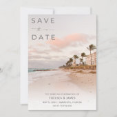 Florida Beach Destination Wedding Photo Save The Date (Voorkant)