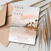 Florida Beach Destination Wedding Photo Save The Date
