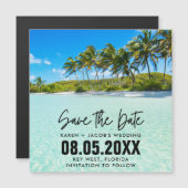 Florida Beach Destination Wedding Save the Date (Voorkant / Achterkant)