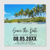 Florida Beach Destination Wedding Save the Date (Voorkant)