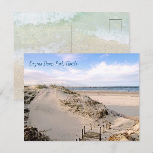 Florida Beach Dunes Park Ponce Inlet Briefkaart (Voorkant / Achterkant)