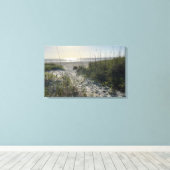 Florida Beach Fotografie Cocoa Beach Florida Canvas Afdruk (Insitu (Houten vloer))