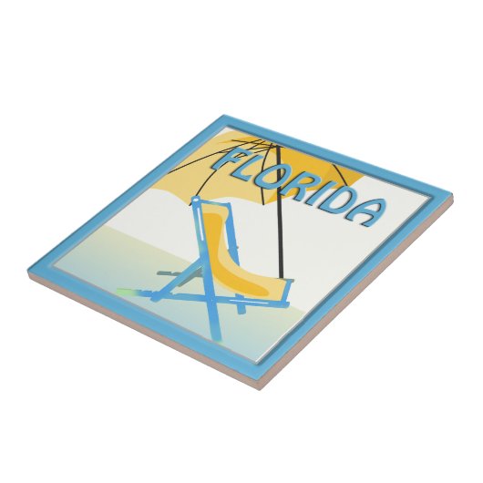 Florida Beach Home Decor Tile Tegeltje (Zijkant)