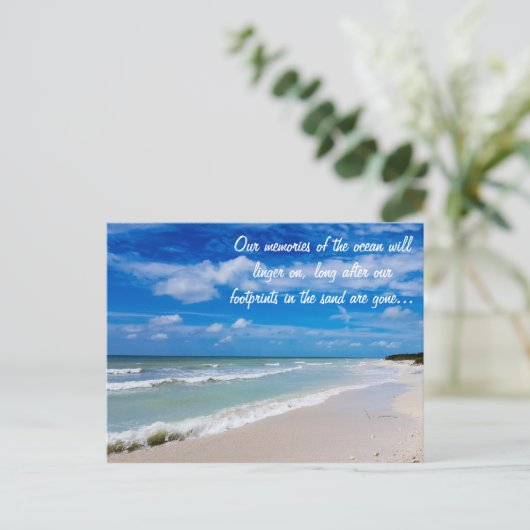 Florida Beach inspirerend briefkaart (Staand voorkant)