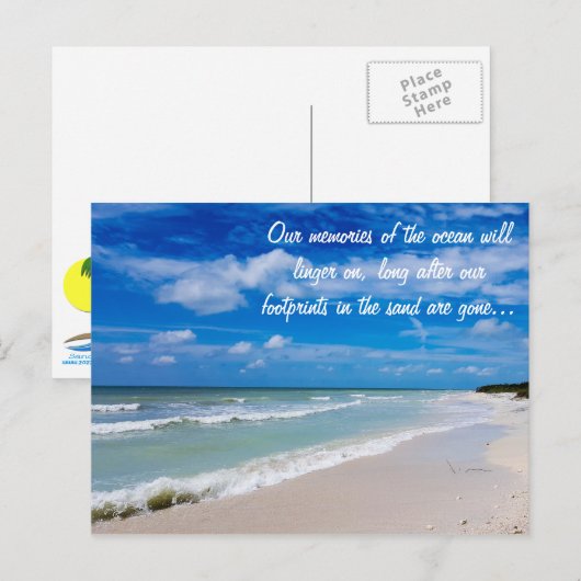 Florida Beach inspirerend briefkaart (Voorkant / Achterkant)