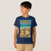 "Florida Beach" Kinder T-shirt (Voorkant volledig)