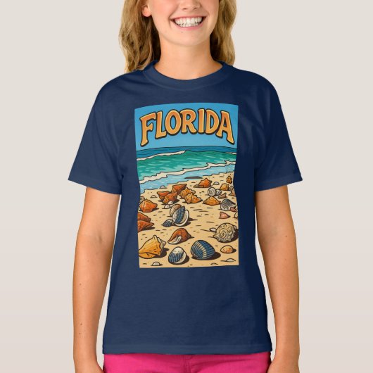 "Florida Beach"  Kinder T-shirt (Voorkant)