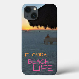 Florida Beach Late avond met Man op de bank Case-Mate iPhone Case