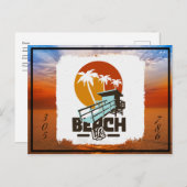 Florida Beach Life Postcard Feestdagenkaart (Voorkant / Achterkant)
