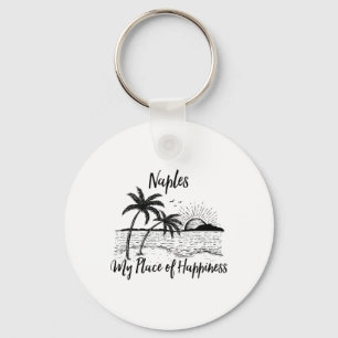 Florida Beach Mijn Plek van Geluk - Napels Sleutelhanger