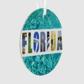 Florida Beach Ocean Travel Foto's Kerstmis Ornament (voorkant)