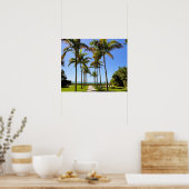 FLORIDA BEACH PALM TREPICAL PARK POSTER (Keuken)