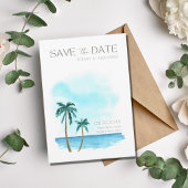 Florida Beach Photo Waterverf Destination Wedding Save The Date
