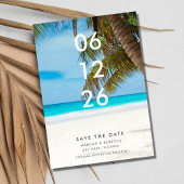 Florida Beach Photo Wedding Save the Date