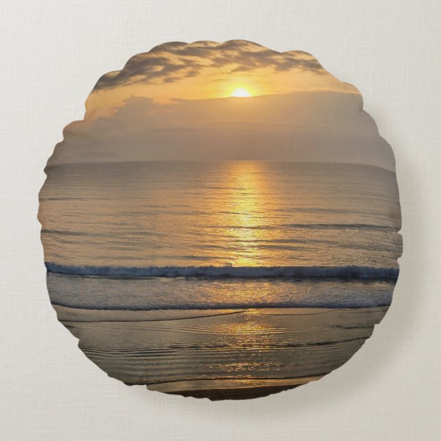 Florida Beach Pillow Rond Kussen (Voorkant)