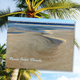 Florida Beach Ponce Inlet Waterwegfotografie Briefkaart