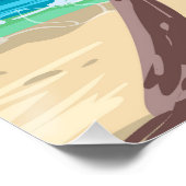 Florida Beach Retro Poster (Hoek)