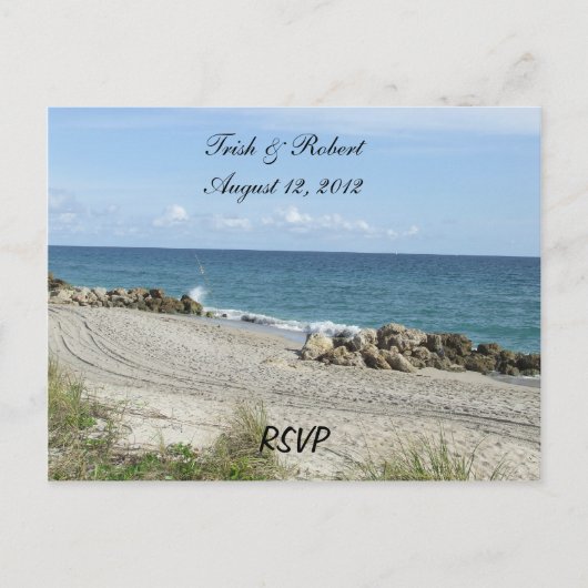 Florida Beach RSVP Briefkaart (Voorkant)