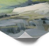 Florida Beach Scene. Kristalhelder blauw water. Poster (Hoek)