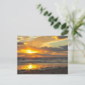 Florida Beach Schilderachtig Sunrise Mok Briefkaart (Staand voorkant)