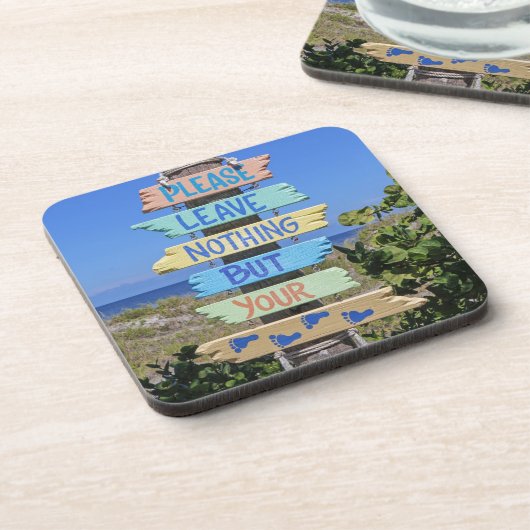 Florida Beach Sign Onderzetter (Linkerzijde)